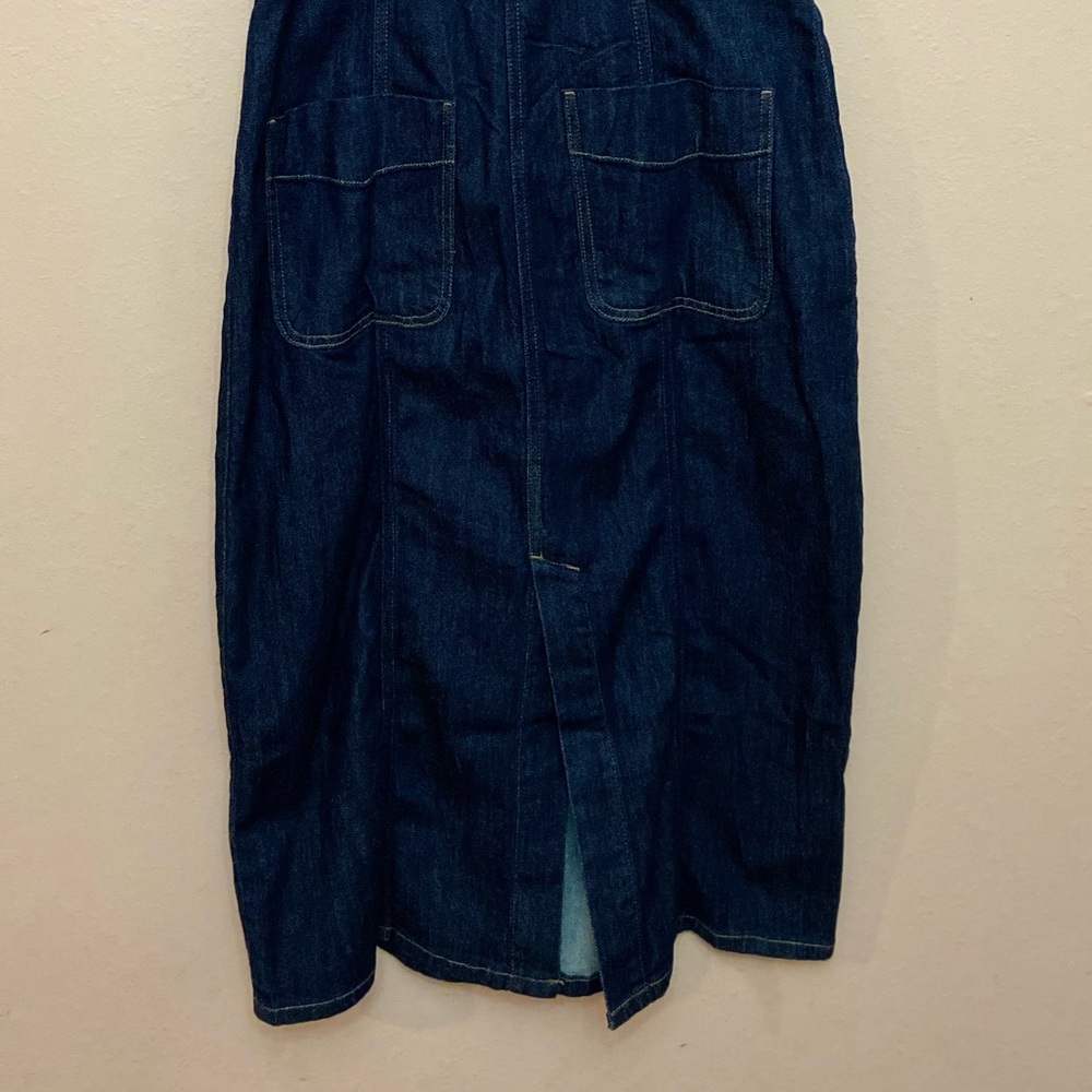 American Eagle Denim Button-Up Midi Dress - Picture 8 of 8